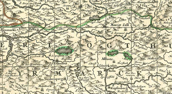 "Archiducatus Austriae Inferioris accuratissima tabula..." Copper engraving by M. Seutter, ca 1740. Hand coloring.

For a 30% discount enter MAPS30 at chekout&nbsp;

Very detailed map with the course of the Danube in the upper middle area. On the left the Danube enters at Enns and Steyr and flows out on the right side at Presburg. In the upper left corner is Rudolfstadt in Bohemia. In the upper right is Landtshut and Goding on the Moravia River. In the lower left is Rottenman in Styria. 