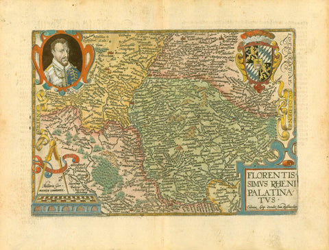 Maps, Germany, Rhine, Rheni Palatinatus, Rheinpfalz, Speyer, Joan Bussemacher, Matthias Quad