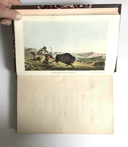MCKENNEY, THOMAS and JAMES HALL;

CHARLES BIRD KING (ILLUSTRATOR).

"History of the Indian Tribes of North America with Biographical Sketches and Anecdotes of the Principal ChiefsÉ"

Published in Philadelphia by Rice, Rutter &amp; Co. 1870

Vol. I only with 40 superbly hand-colored lithographic plates hightened with gum arabic. Of Native American chiefs in their dress.
