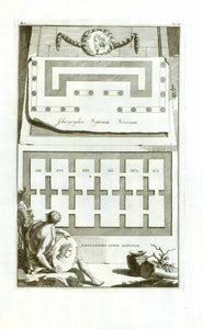 "Ichnographia Septisonii Severiani"

"Ichnographia Curiae Hostiliae"

Fine Copper engraving from "Utriusque thesauri antiquitatum romanorum&nbsp;graecarumque nova supplementa congesta ab Joanne Polano"

Giovanni Poleni (1683-1761 was an Italian mathematician, antiquarian and astronomer.

Published by Joann Baptist Pasquali in Venice 1737.

Original antique print