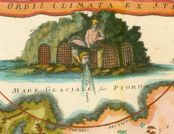 "Veteris Orbis Climata ex Strabone"

For a 30% discount enter MAPS30 at chekout&nbsp;

Copper etching with finely executed hand coloring.

Published in an atlas following the map published by Cellarius (Christoph Keller 1638-1707) in his Ancient Geography", ca. 1730

The Strabo map was published in various versions, often smaller than this one, and sometimes without the angel heads blowing wind.

This map published ca. 1750
