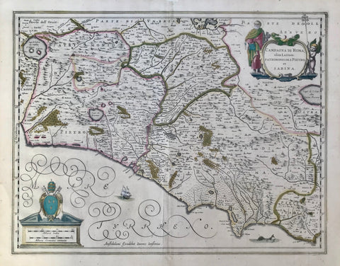 Maps, Italy, Latium, Campagna di Roma, Sabina, S. Pietro, Lago di Bolsena, Lago di Pie di Luco, Lago di Rieti, Lago di Celano