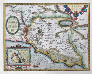 Maps, Italy, Latium, Ortelius