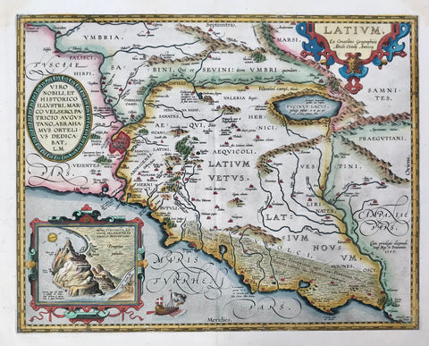 Maps, Italy, Latium, Ortelius