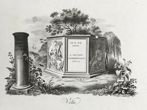 Vota Text on tombstone: SALVOS REDIRE IN HH DD AVGG L VECTIUS SEMPRONIANUS AVG L.
