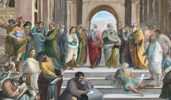 Italy, Rome, Fresco, The School of Athens, by Raffaello Sanzio