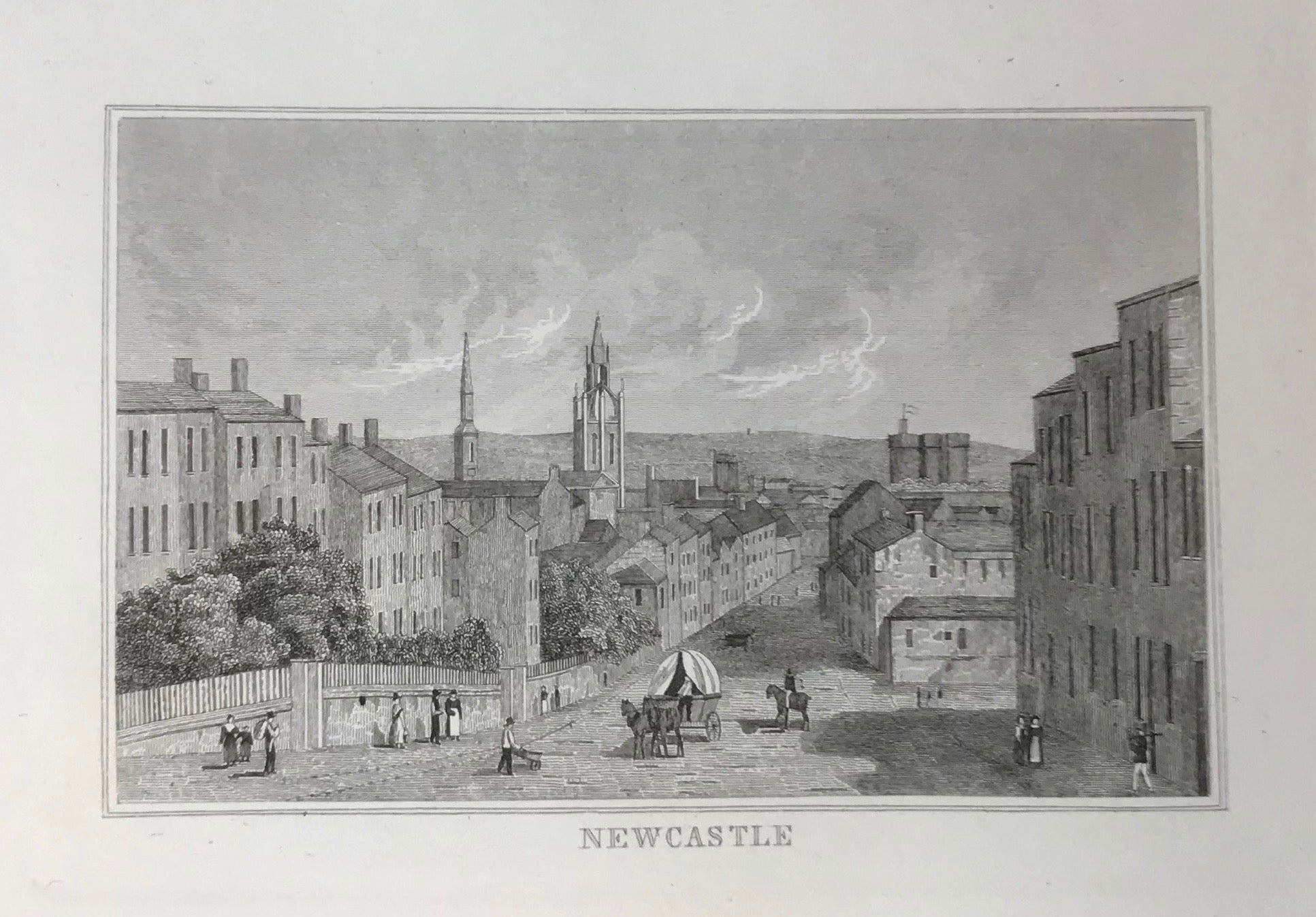 Newcastle,  Steel engraving 1837