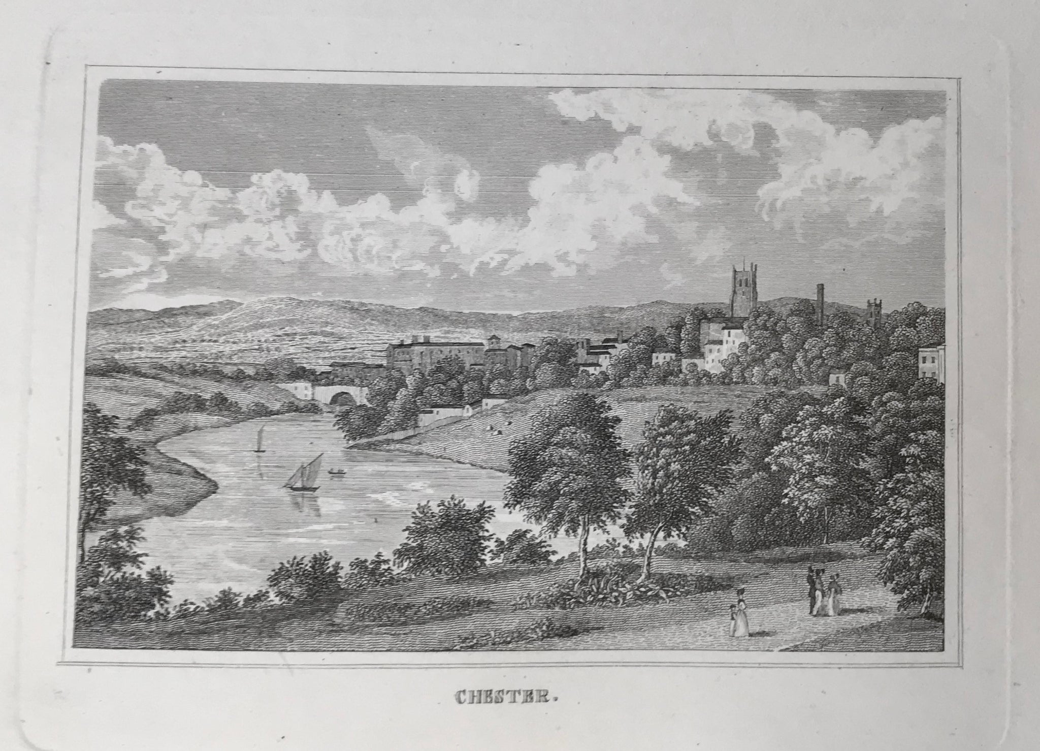 Chester  Steel engraving 1837. 