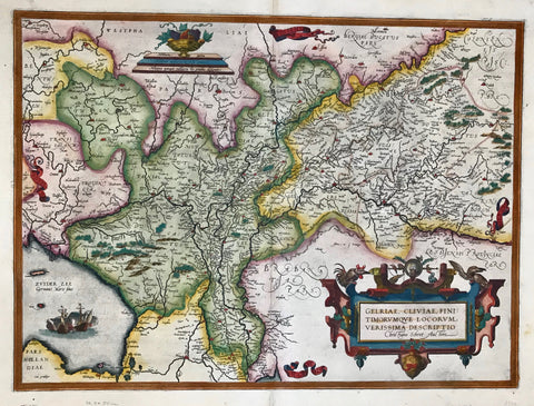 Maps, Germany, Geldern, Kleve, Jülich, Moers, Schrot, Ortelius