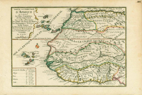 Maps, Africa, Spain, West Africa, Canary Islands, Islas Canarias, Cape Verde Islands, Kapverden