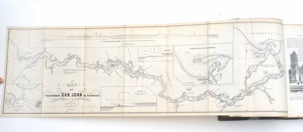 "Travels in Central America, Particularly in Nicaragua: With a Description of Its Aboriginal Monuments, Scenery and People, Their Languages, Institutions, Religion, & c., illustrated by numerous maps and coloured illustrations, by E. G. Squier, Late Charge-D'Affaires of the United States to the Republics of Central America"  Volumes I and II. Published by D. Appleton & Co., New York, 1853. Volume I - 424 pages. Volume II - 452 pages Size. 8vo.  There is an Ex Libris