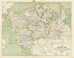 Maps, Denmark, Dänemark, Odense, Fuenen, Syddanmark
