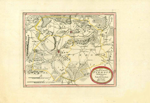 Maps, Germany, Bad Pyrmont, Paderborn, Lüde, Weserbergland, Oranier-Route, Oesdorf