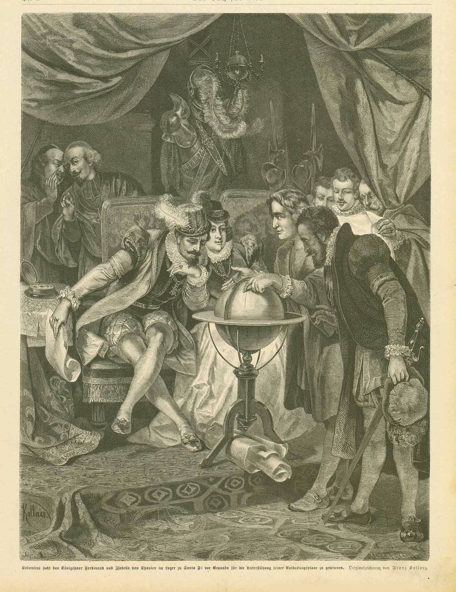 Portraits, Columbus, Ferdinand, Isabella – Philographikon Antique Maps ...