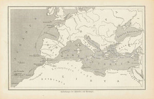 Maps, Ancient World, Exploration Routes, Phoenicians, Cartaginians