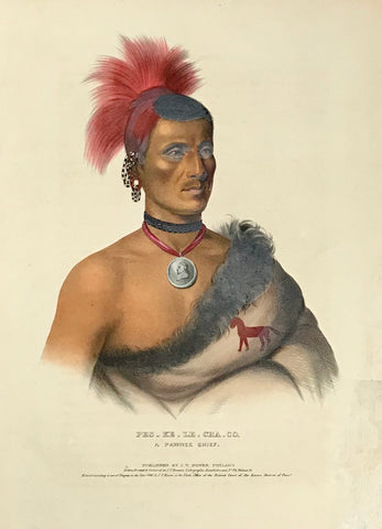 Indegenous Peoples, Pes-Ke-Le-Cha-Co. A Pawnee Chief