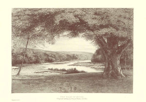 "The Vale of Avoca"  Wood engraving made after the etching by Francis Walker. Published 1895.