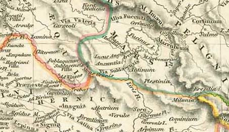 "Italia Media" "Vel Regiones intra Tyrrhenum Mare (ad Umbrone Fl. usque ad Silarum Fl) et Hadriaticum Mare..."  Copper engraving map by Arrowsmith dated 1828.  Original antique print    For a 30% discount enter MAPS30 at chekout   Original hand outline coloring.