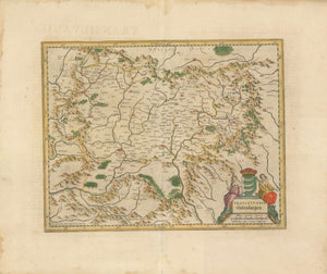 Maps, Romania, Transylvania, Mercator, interior design, wall decoration, ideas, idea, gift ideas, present, vintage, charming, special, decoration, home interior, living room design, Cartographer: Gerard Mercator (1512-1594)  Publisher: Johann Janssonius (1588-1664)