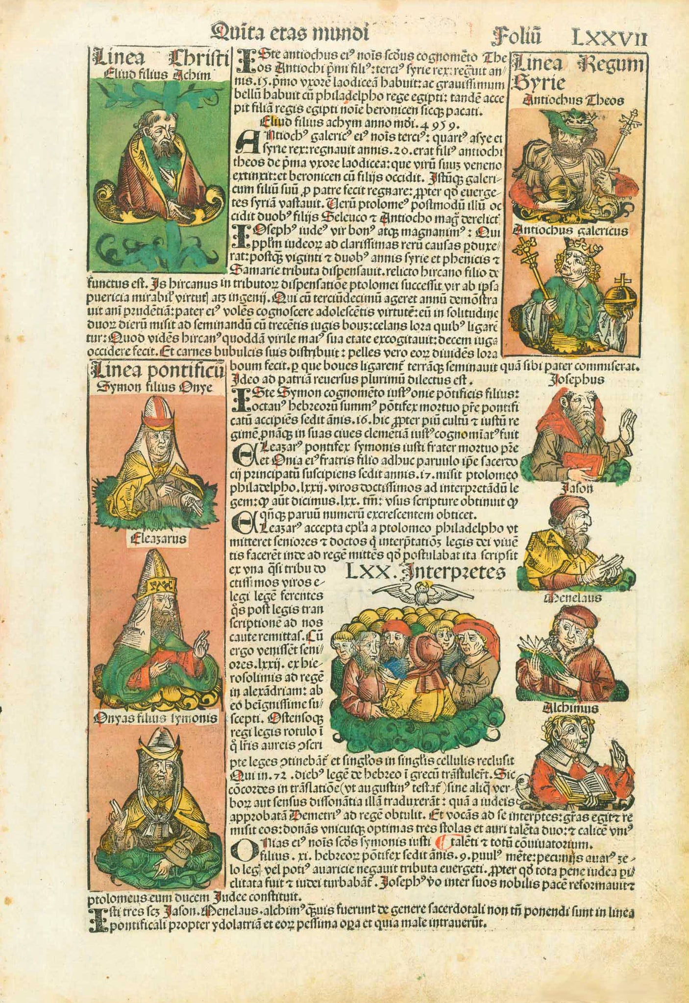 Schedel, Religious, City Views, Genealogy of Christ, Alexandria, Nuremberg Chronicle, Alexandria