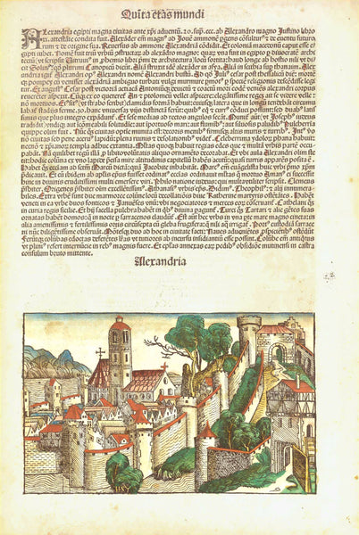 Schedel, Religious, City Views, Genealogy of Christ, Alexandria, Nuremberg Chronicle, Alexandria