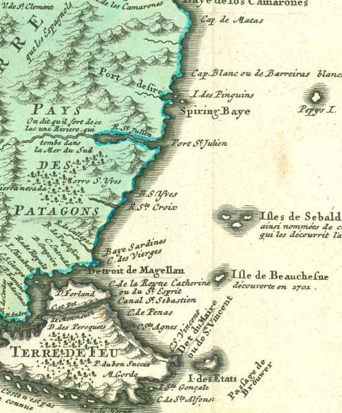 Maps, South America, Magellan, Homann