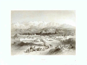 "Tarsus"  Steel engraving by R. Wallis after W.H. Bartlett. Published 1854.