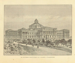 City Views, USA, Washington D.C., Library of Congress, Bibliotheque du Congress