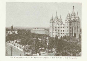City Views, USA, Salt Lake City, Mormons, Temple